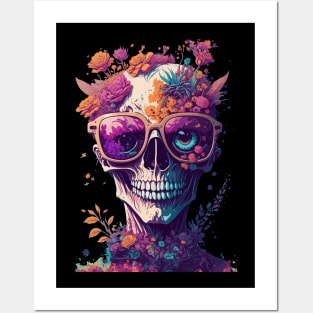 Zombie Wearing Glasses Posters and Art